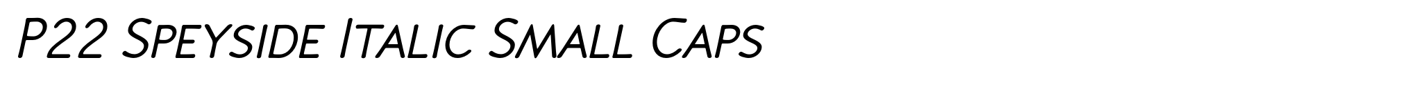 P22 Speyside Italic Small Caps image